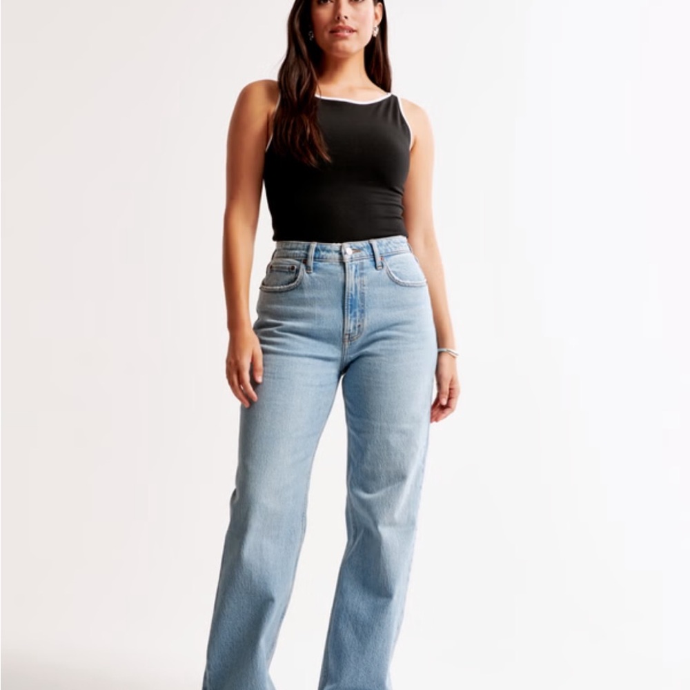 Abercrombie & Fitch Light Blue Flare Jeans - Picture 1 of 3